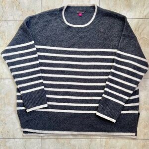 Vince Camuto Women's Stripe Crewneck Pullover Sweater - Size XL